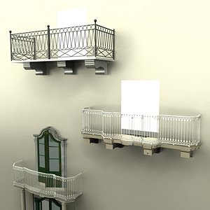 renaissance balcony set 3d max