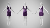 Dress 34 Velvet Twilight Bloom