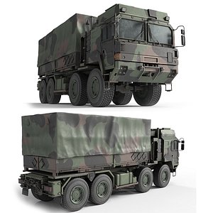 3D Rheinmetall MAN Military Truck UTF WLS