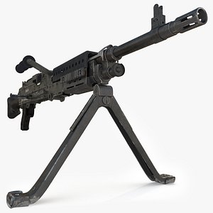 m240b machine gun 3D