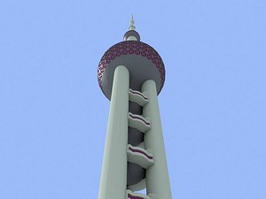 3d 3ds oriental pearl tower china