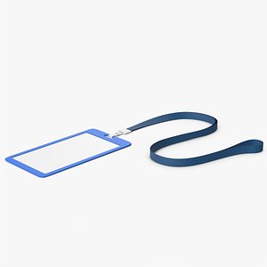 3D Blue ID Card model