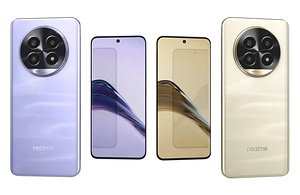 3D Realme 14 Pro Lite 5G Gold And Violet Low Poly
