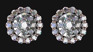 EARRING 2 IN 1 GOLD AND DIAMOND 2 COLOR
