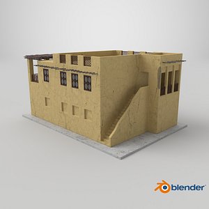 Large Arab House with Terrace 3D model