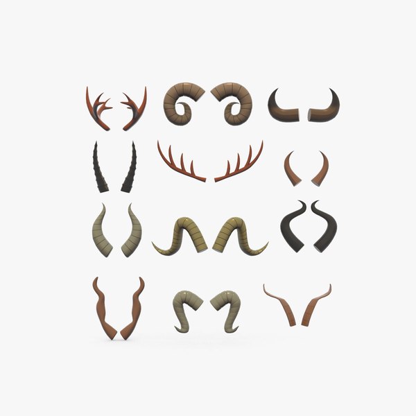 Animal Horns 3D Models for Download | TurboSquid