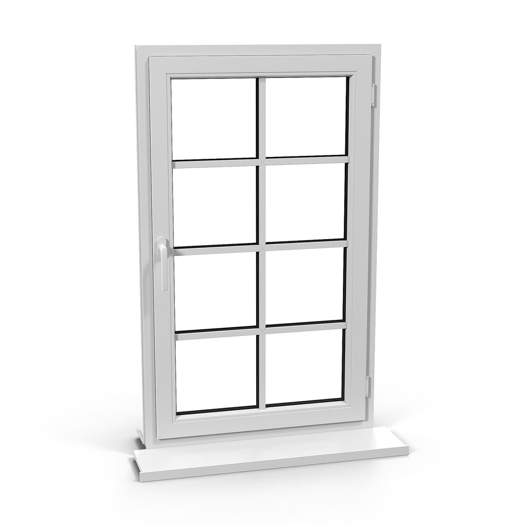 Plastic Window 6 3D Model 3D model preview