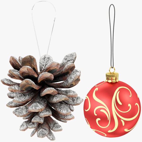 3D Christmas Ornaments Collection V4 model