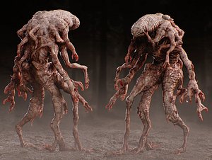 3D Substance Horror Creature model