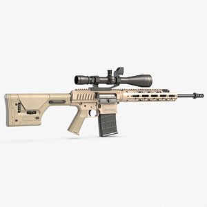 3D remington semi automatic sniper model