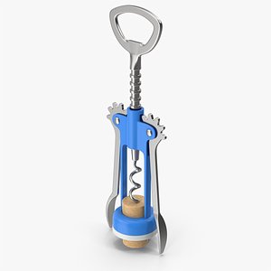 3D Corkscrew With Cork 2 model