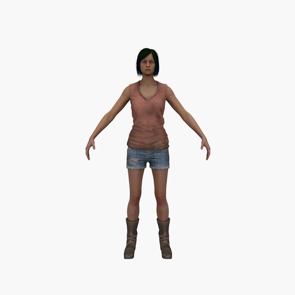 3D Civilian Female V2