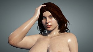 3D Realistic pregnant woman