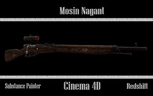 3D model mosin nagant UPDATED