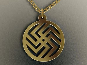 beauty pendant vector 3D model