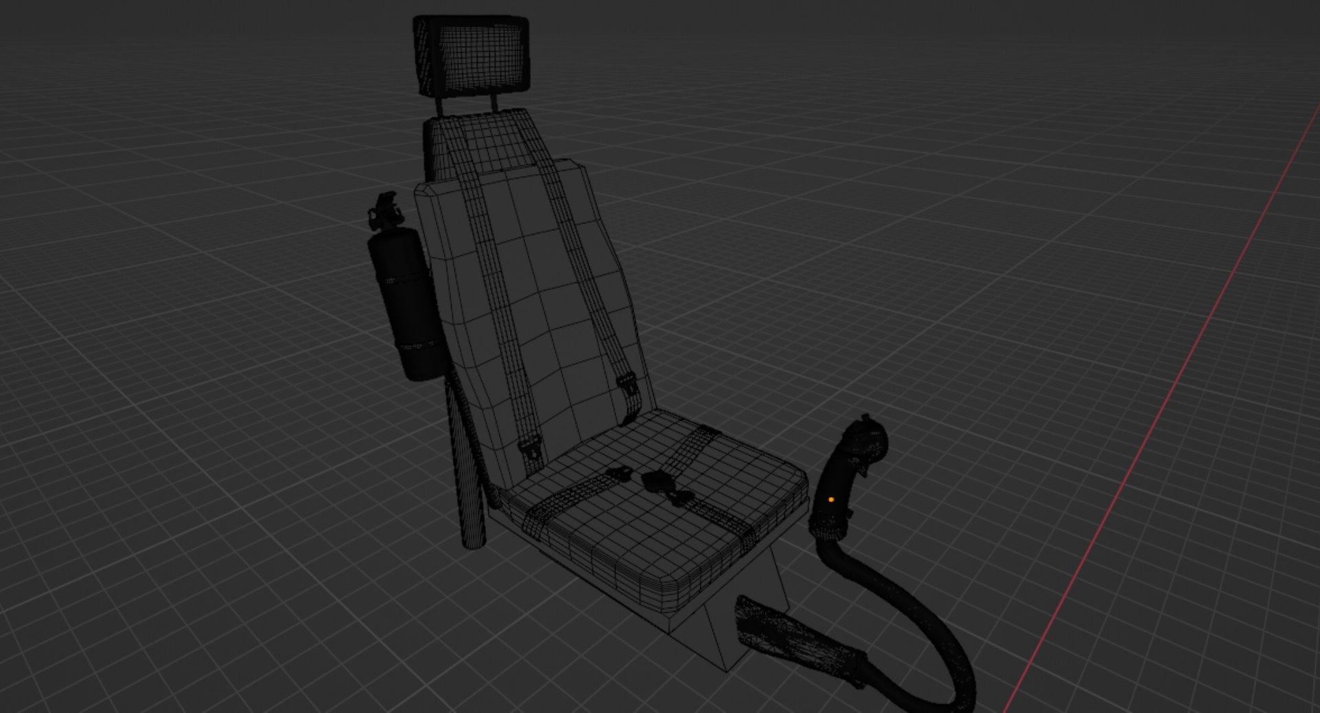 3D Black Hawk Helicopter Pilot Chair Model - TurboSquid 2104390