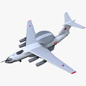 3D Beriev A 50 Rigged for Cinema 4D