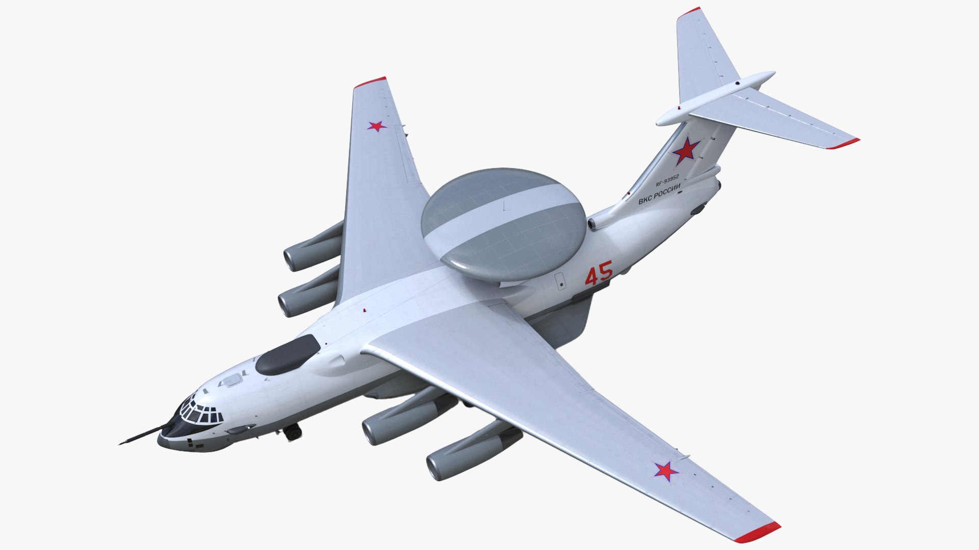 Beriev A 50 Rigged for Cinema 4D 3D model preview