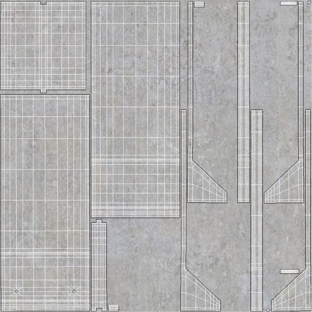 Concrete Wall Panels Model TurboSquid 2072294