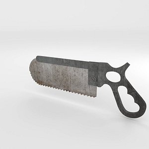 surgical bone saw 3d model