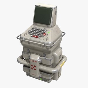 sci-fi console pbr model