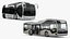 3D model Rigged Futuristic Buses Collection
