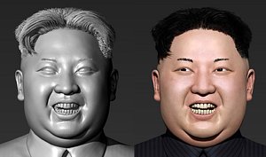 3D kim jong-un modeled