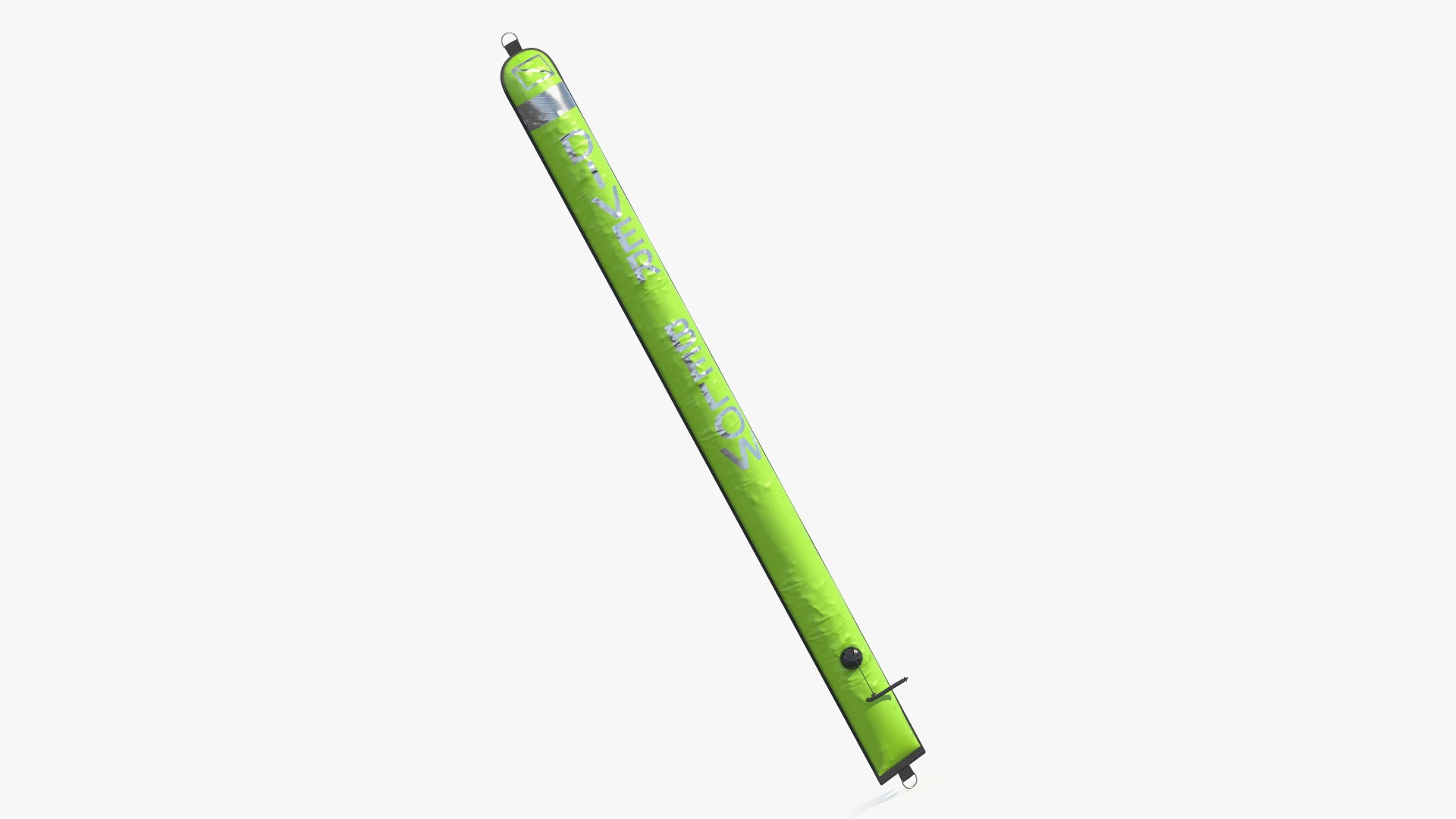 High-Visibility SMB Scuba Tube Green 3D model preview