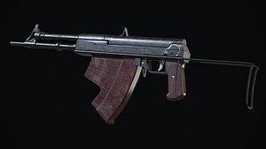 special underwater submachine gun 3D model