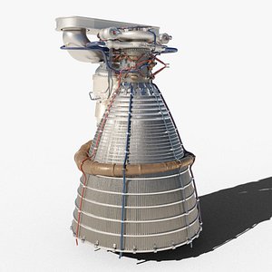 Rocket Thruster Engine - 3D Model by demmordor