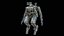 3D Rigged Sci-Fi Combat Mech Exoskeleton Suit - Woodland Skin PBR model