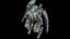 3D Rigged Sci-Fi Combat Mech Exoskeleton Suit - Woodland Skin PBR model