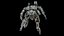 3D Rigged Sci-Fi Combat Mech Exoskeleton Suit - Woodland Skin PBR model