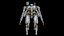3D Rigged Sci-Fi Combat Mech Exoskeleton Suit - Woodland Skin PBR model
