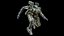 3D Rigged Sci-Fi Combat Mech Exoskeleton Suit - Woodland Skin PBR model