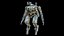 3D Rigged Sci-Fi Combat Mech Exoskeleton Suit - Woodland Skin PBR model