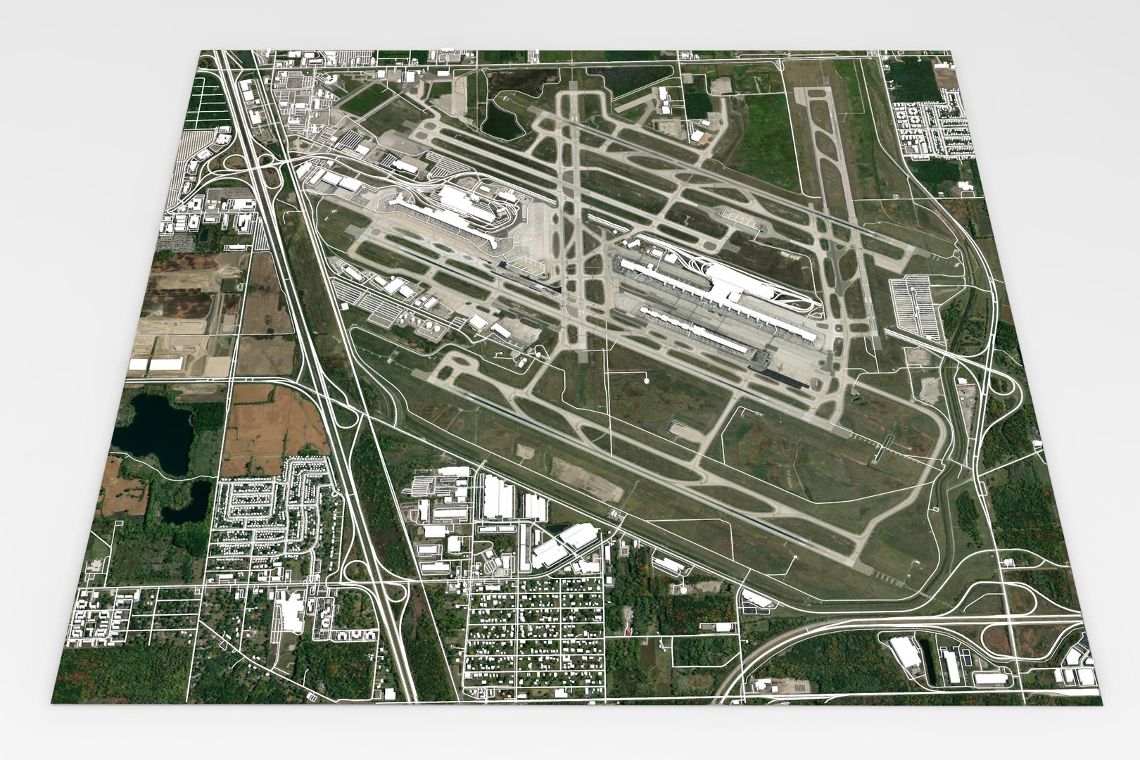 3D Detroit Metropolitan Airport TurboSquid 2040100