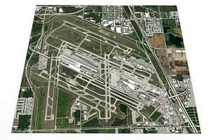 3D Detroit Metropolitan Airport