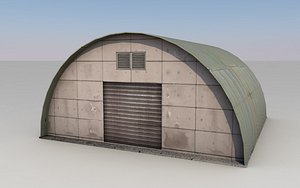 3D small warehouse model