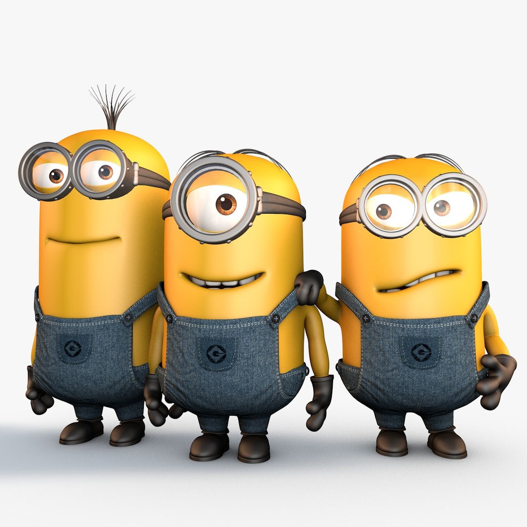 minions despicable 3d c4d