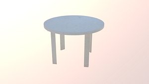 plastic table 3D