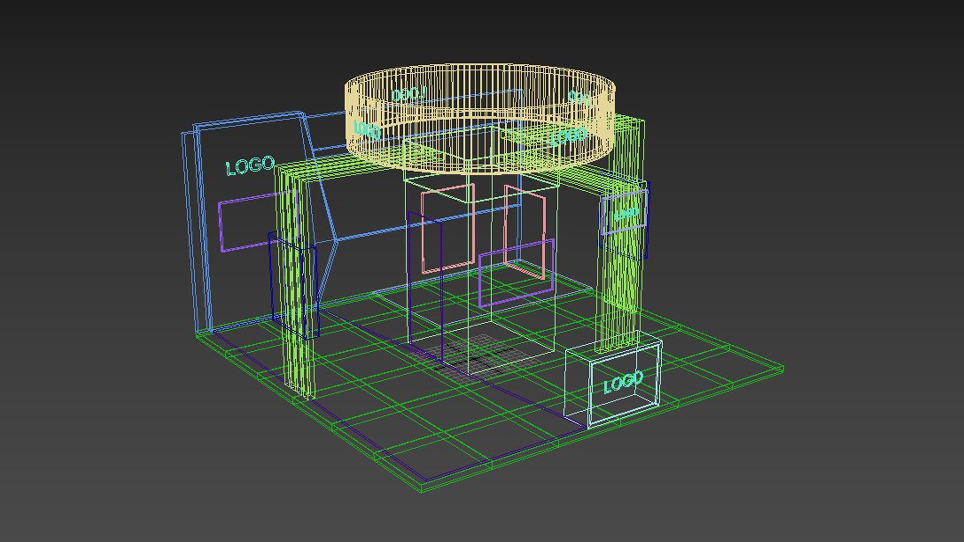 3D 6x6 Meter Exhibition Booth - TurboSquid 2254562