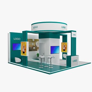 3D 6x6 meter exhibition booth