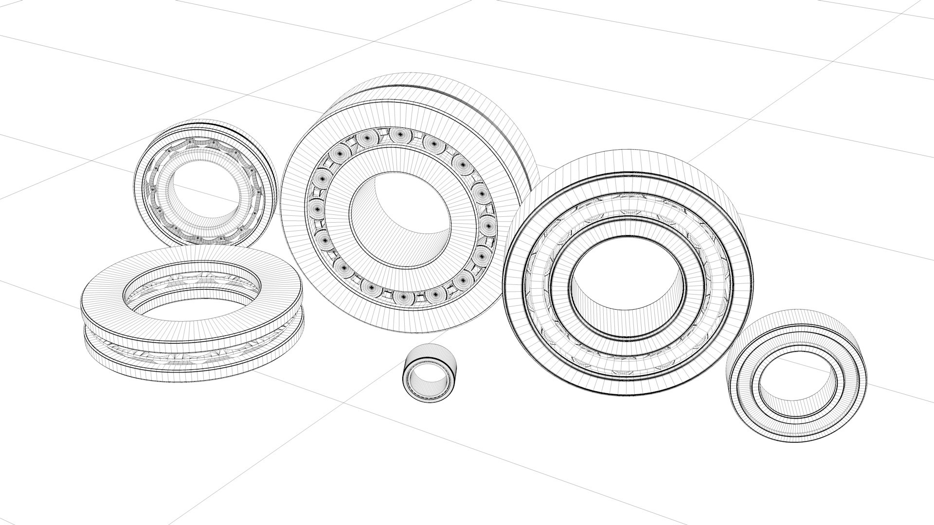 A set of six bearings 3D model https://p.turbosquid.com/ts-thumb/10/nojwea/al/3/jpg/1631222278/1920x1080/fit_q87/5efa0567648baf8fb3be8fb0c3acf518c285cc5a/3.jpg