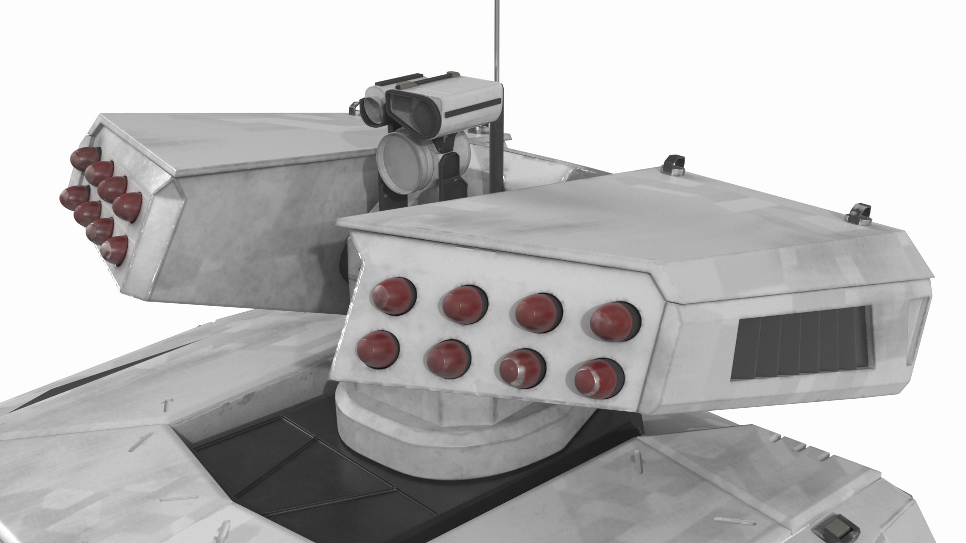 Old Fantastic War Vehicle Winter Color Rigged For Cinema 4D 3D ...