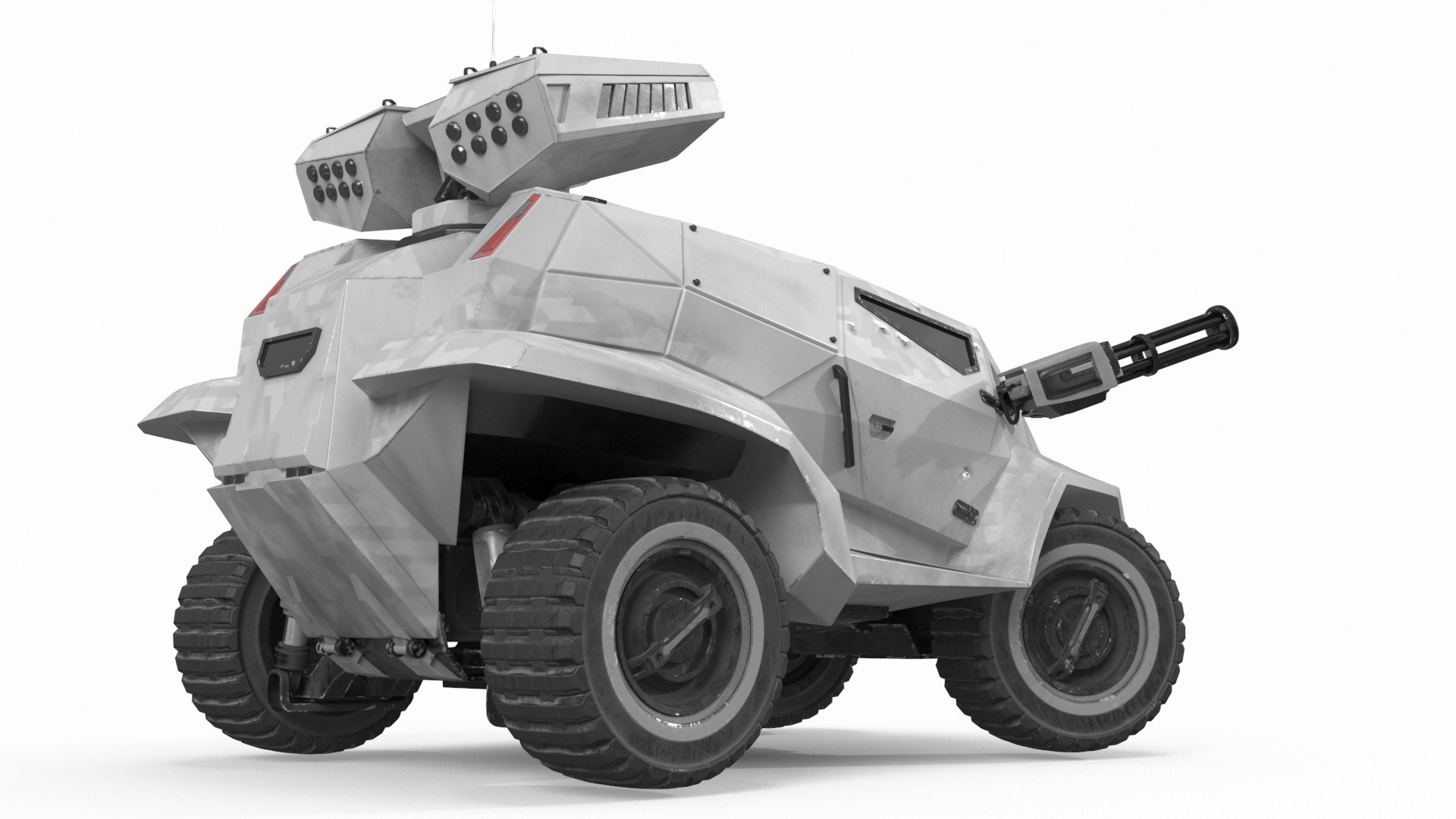 Old Fantastic War Vehicle Winter Color Rigged For Cinema 4D 3D ...