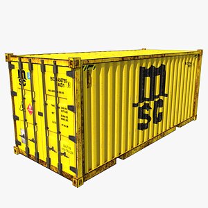 3D model shipping container msc
