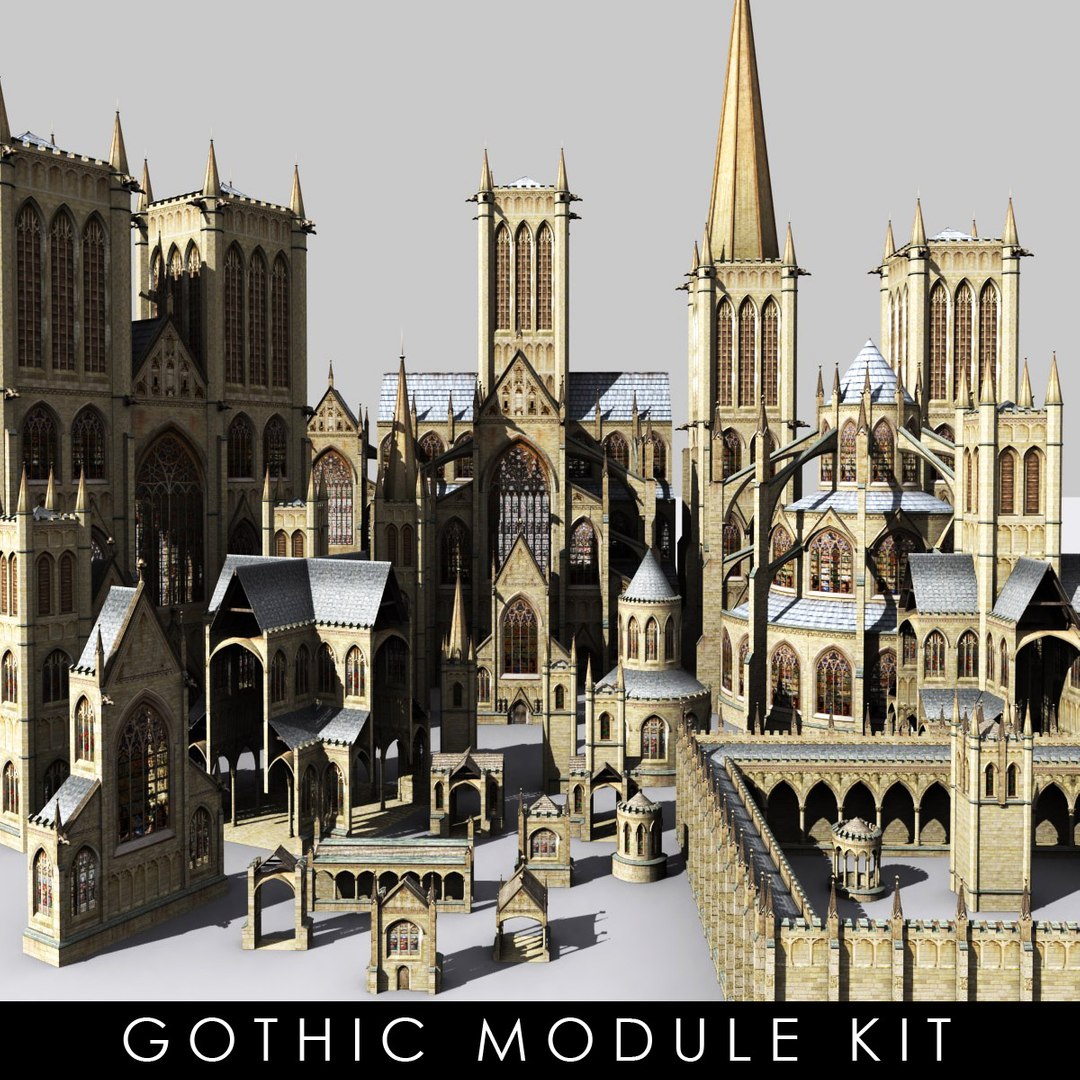 Kit Modules Gothic 3d Max