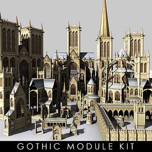 kit modules gothic 3d max