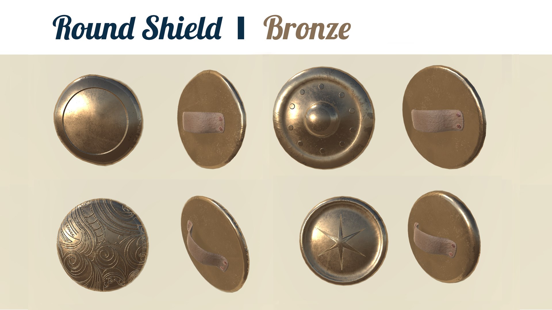 Shields pack 3D model - TurboSquid 1305480